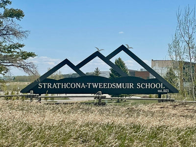 Strathcona-Tweedsmuir School 50th Anniversary Signage