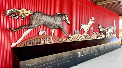 Metal wall a shining tribute to Millarville history & volunteers
